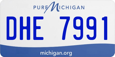 MI license plate DHE7991