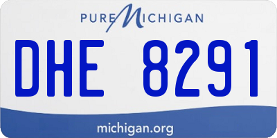 MI license plate DHE8291