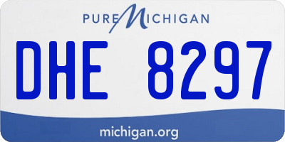 MI license plate DHE8297