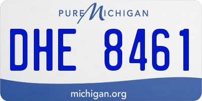 MI license plate DHE8461