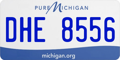 MI license plate DHE8556