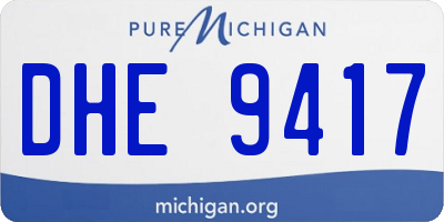 MI license plate DHE9417