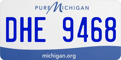 MI license plate DHE9468