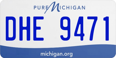 MI license plate DHE9471