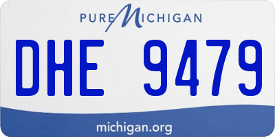 MI license plate DHE9479