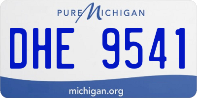 MI license plate DHE9541