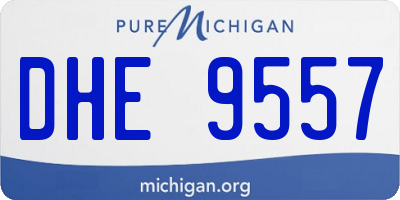 MI license plate DHE9557
