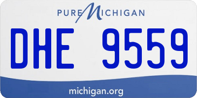 MI license plate DHE9559