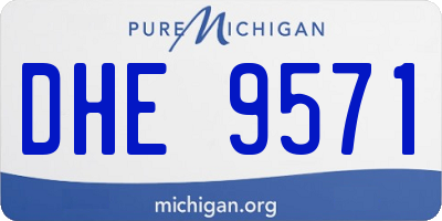 MI license plate DHE9571
