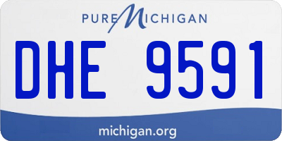 MI license plate DHE9591