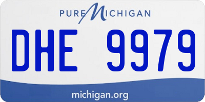 MI license plate DHE9979