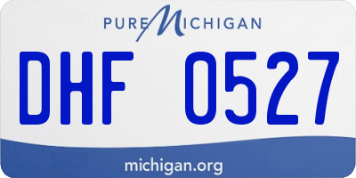 MI license plate DHF0527