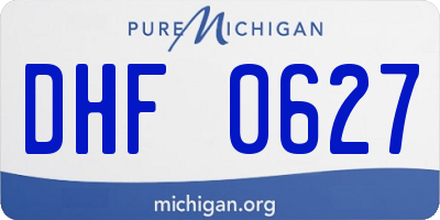 MI license plate DHF0627