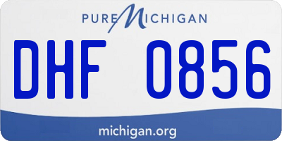 MI license plate DHF0856