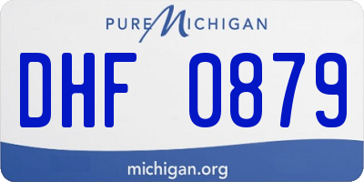 MI license plate DHF0879