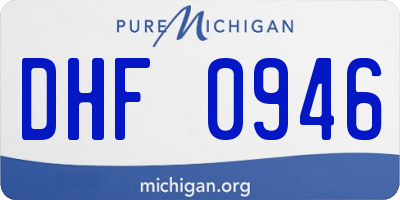 MI license plate DHF0946