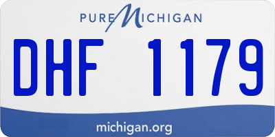 MI license plate DHF1179