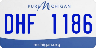 MI license plate DHF1186
