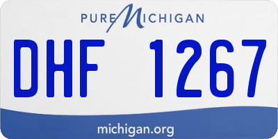 MI license plate DHF1267