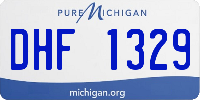 MI license plate DHF1329