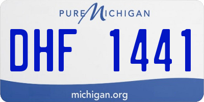 MI license plate DHF1441