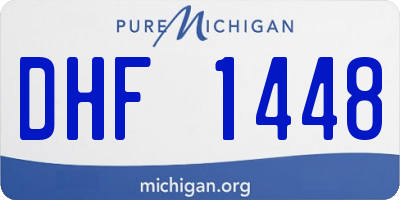 MI license plate DHF1448
