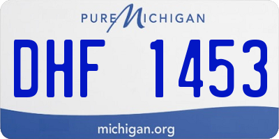MI license plate DHF1453