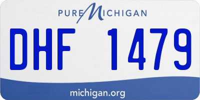 MI license plate DHF1479
