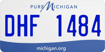 MI license plate DHF1484