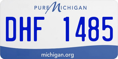 MI license plate DHF1485
