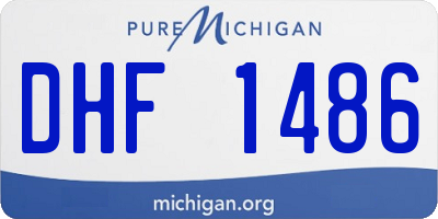 MI license plate DHF1486