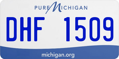 MI license plate DHF1509