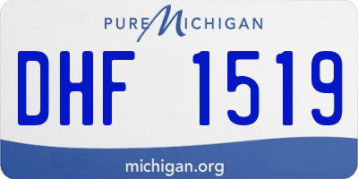 MI license plate DHF1519