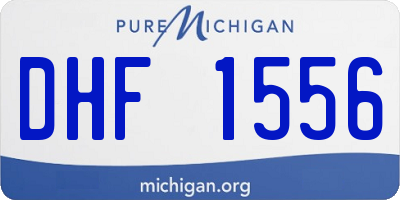 MI license plate DHF1556