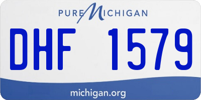 MI license plate DHF1579
