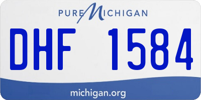 MI license plate DHF1584