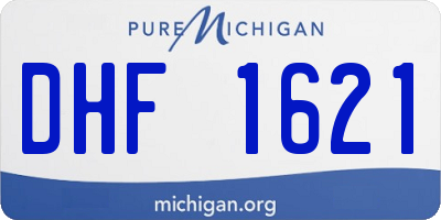 MI license plate DHF1621