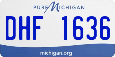 MI license plate DHF1636