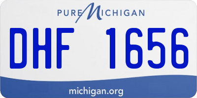MI license plate DHF1656