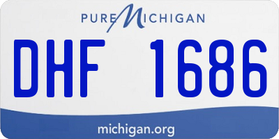 MI license plate DHF1686