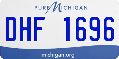 MI license plate DHF1696