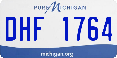 MI license plate DHF1764