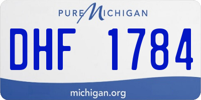 MI license plate DHF1784