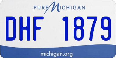 MI license plate DHF1879