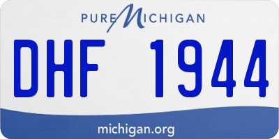 MI license plate DHF1944