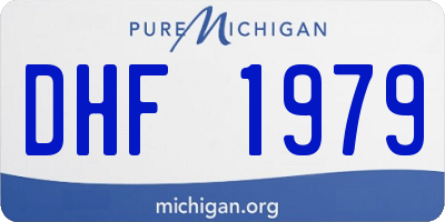 MI license plate DHF1979