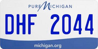 MI license plate DHF2044