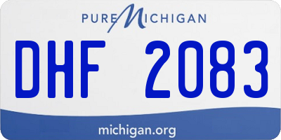 MI license plate DHF2083