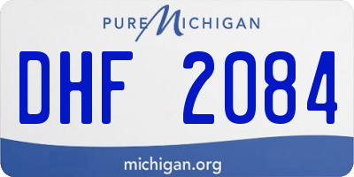 MI license plate DHF2084