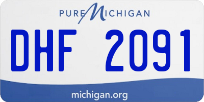 MI license plate DHF2091
